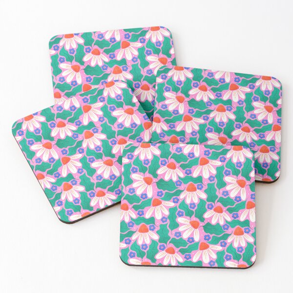 Item preview, White Daisies on Pink designed and sold by RebeccaFlaherty.