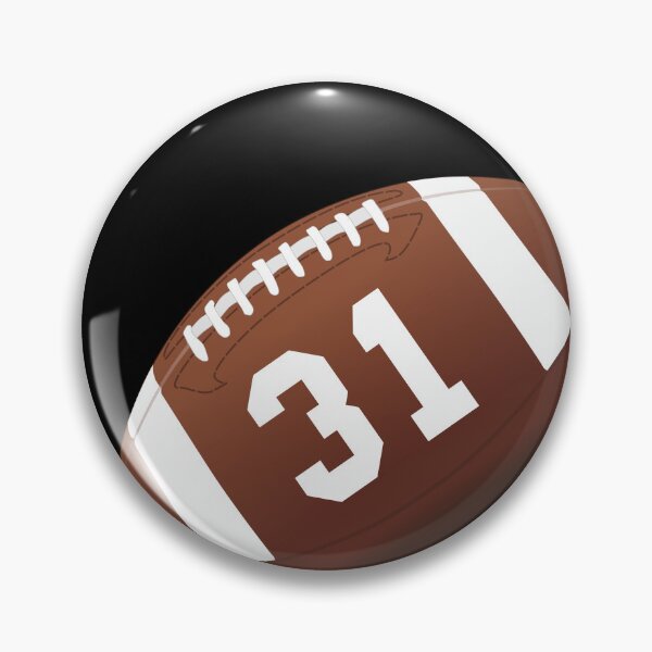 Item preview, American football ball number 31, thirty one designed and sold by TheCultStuff.