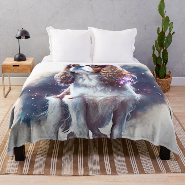 Item preview, cavalier king charles spaniel in space designed and sold by Jenslemmens.