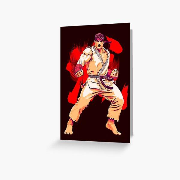 street fighter ryu fan art by me  Postcard for Sale by KIRART