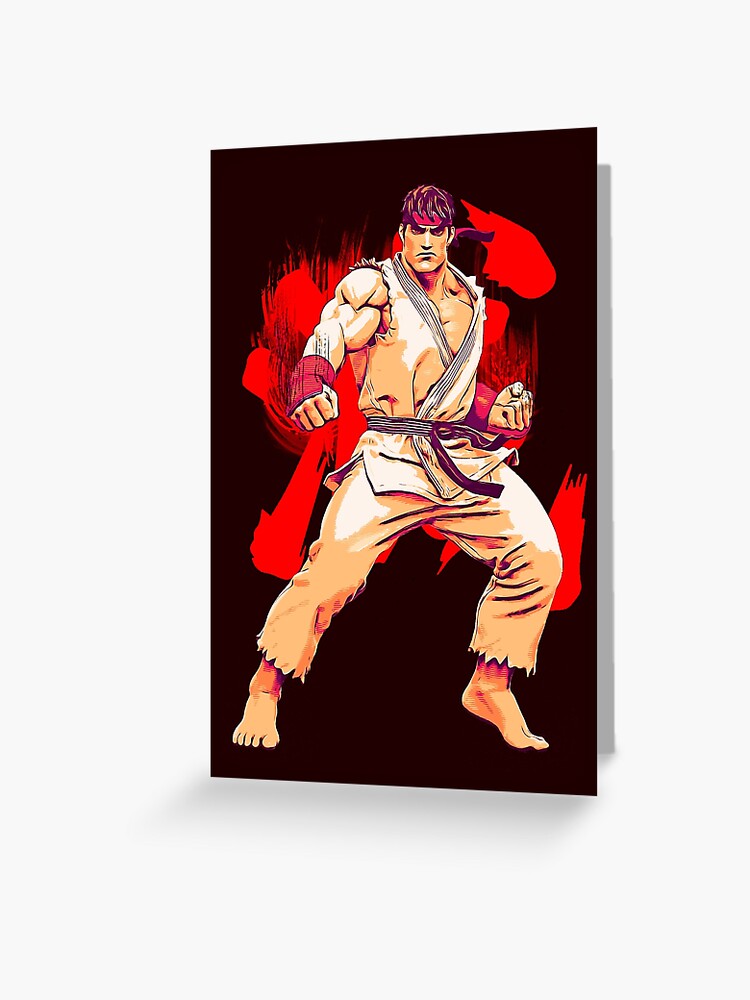 street fighter ryu fan art by me  Greeting Card for Sale by KIRART