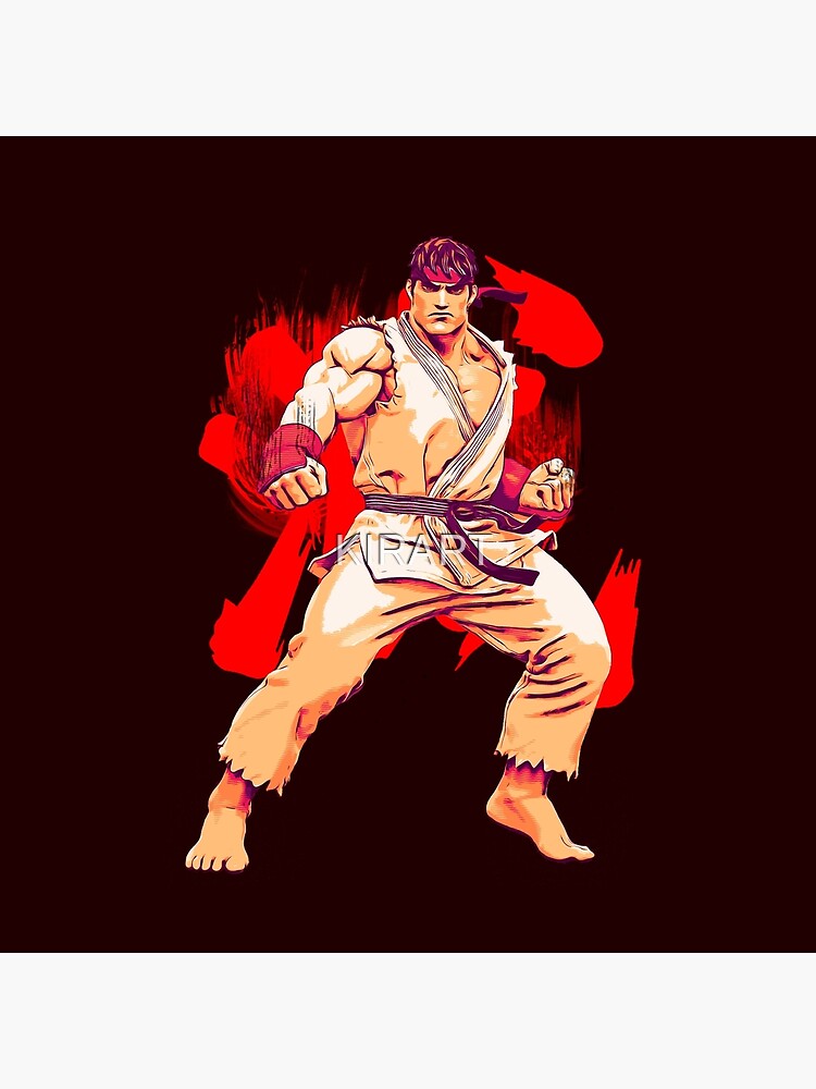 street fighter ryu fan art by me  Postcard for Sale by KIRART