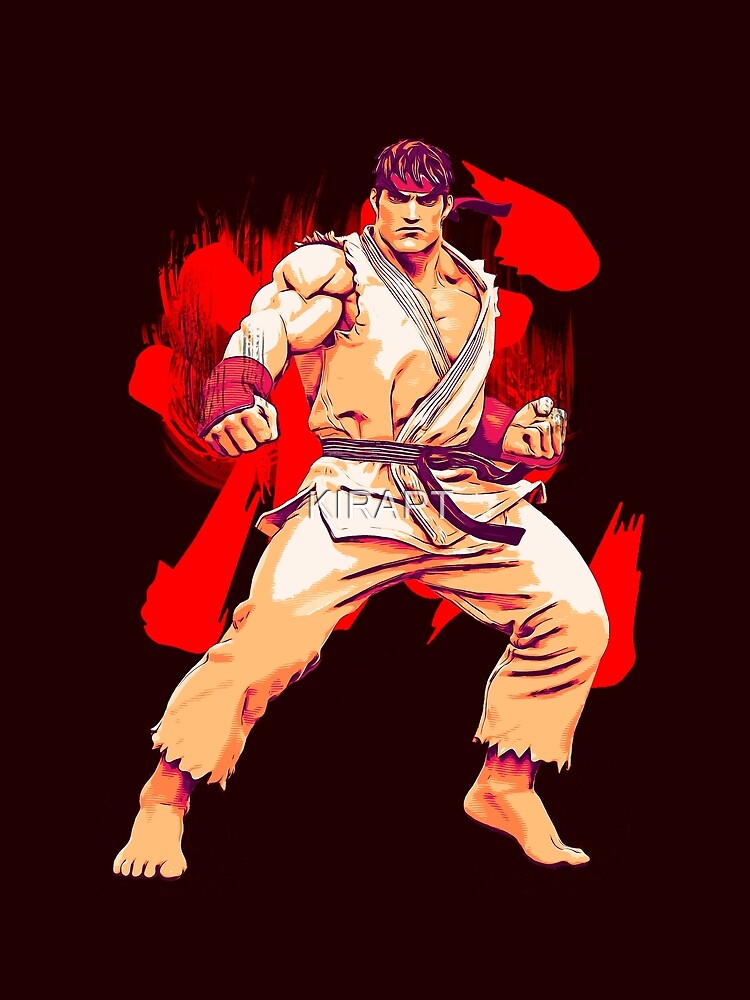 street fighter ryu character fan art by me  Scarf for Sale by KIRART