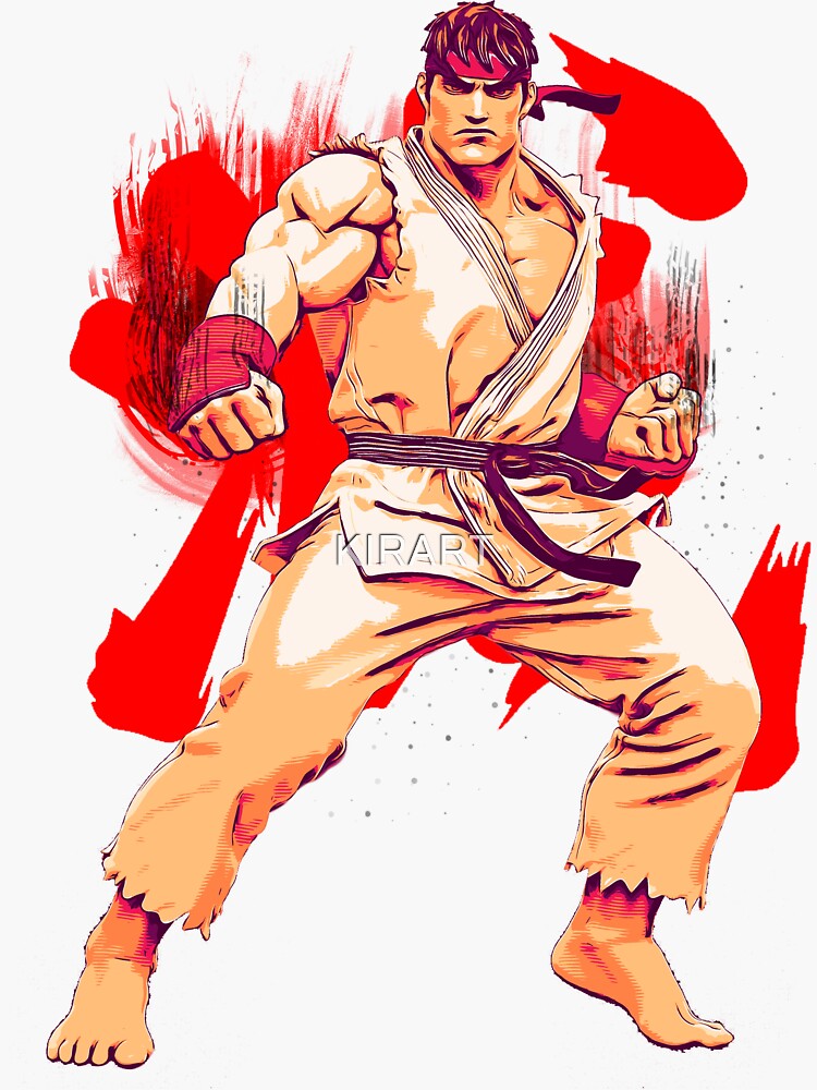 street fighter ryu fan art by me  Postcard for Sale by KIRART