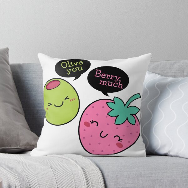 Item preview, Olive you berry much Cute olive and strawberry cartoon designed and sold by yassineddy.