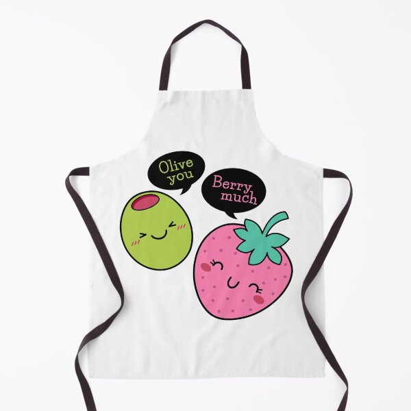 Item preview, Olive you berry much Cute olive and strawberry cartoon designed and sold by yassineddy.
