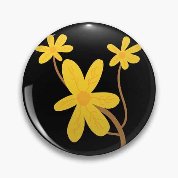 Item preview, Three yellow flowers illustration, Forsythia, Patel flower  designed and sold by Cosmos726.