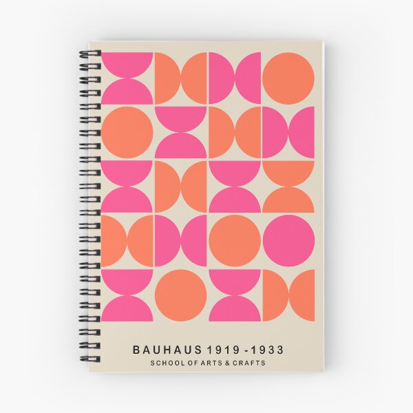 Item preview, Pink And Orange Geometric Semi Circles Bauhaus  designed and sold by NicolJay.
