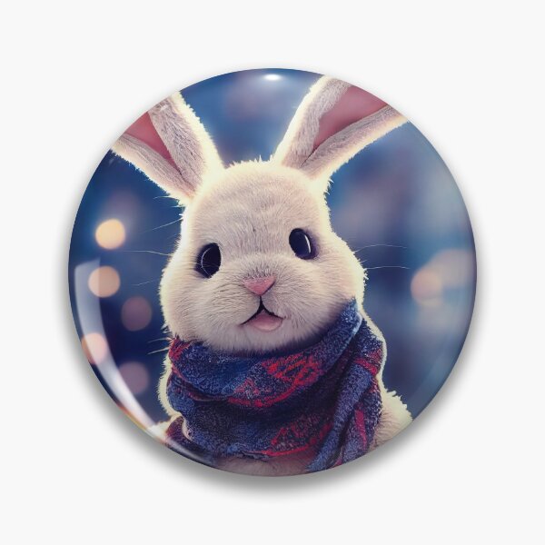 Item preview, Cute plush winter rabbit designed and sold by AppleElf.