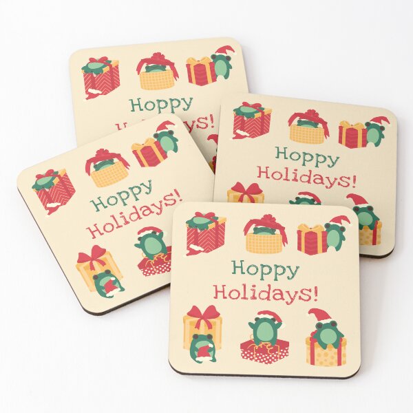 Item preview, Hoppy Holidays with cute christmas helpers designed and sold by KateAngelaArt.