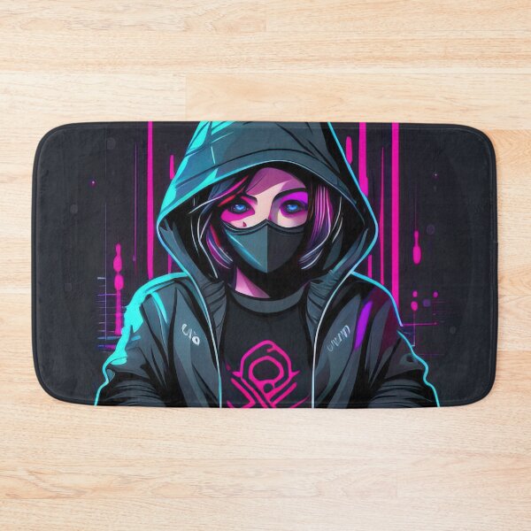 Item preview, Cyberpunk graffiti hacker girl art designed and sold by RK - Shop.