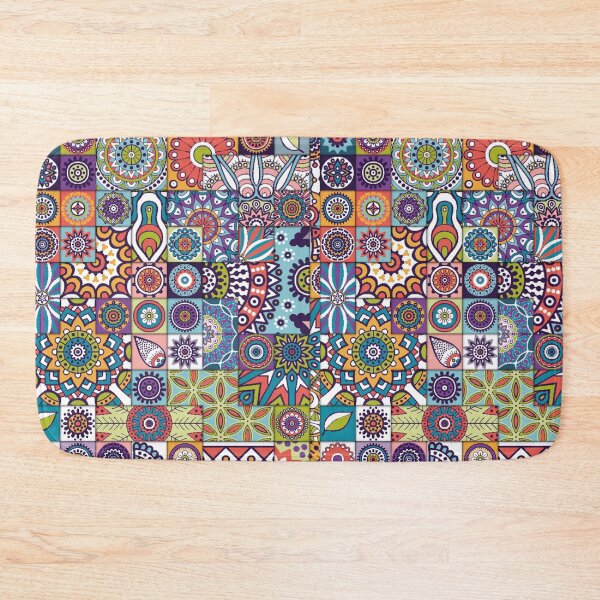 Item preview, Positivity Patchwork modern, cool, patchwork, pattern, colorful, abstract, geometric, stylish, trendy, decorative, chic, fashionable, awesome, amazing designed and sold by RagnarHouse.