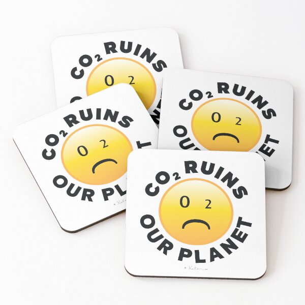Item preview, CO2 Ruins our Planet (black) - Smiley, Xelen.net designed and sold by Xelen.net.