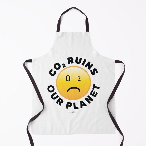 Item preview, CO2 Ruins our Planet (black) - Smiley, Xelen.net designed and sold by Xelen.net.