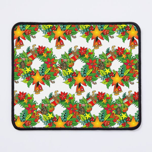 Item preview, Texture of christmas wreath. Concept Merry Christmas, Happy New Year. Cartoon flat design. designed and sold by annamiss.