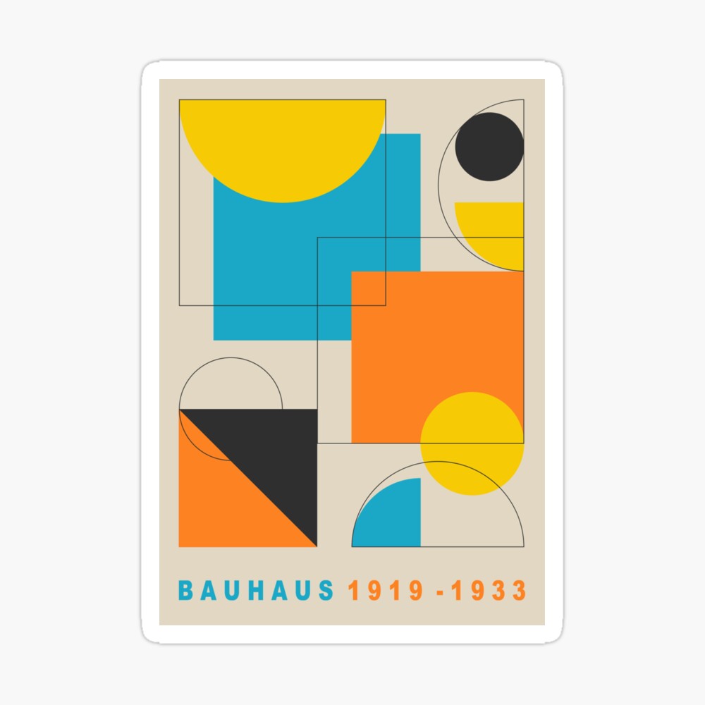Minimalist Geometric Bauhaus Design Art Print for Sale by NicolJay