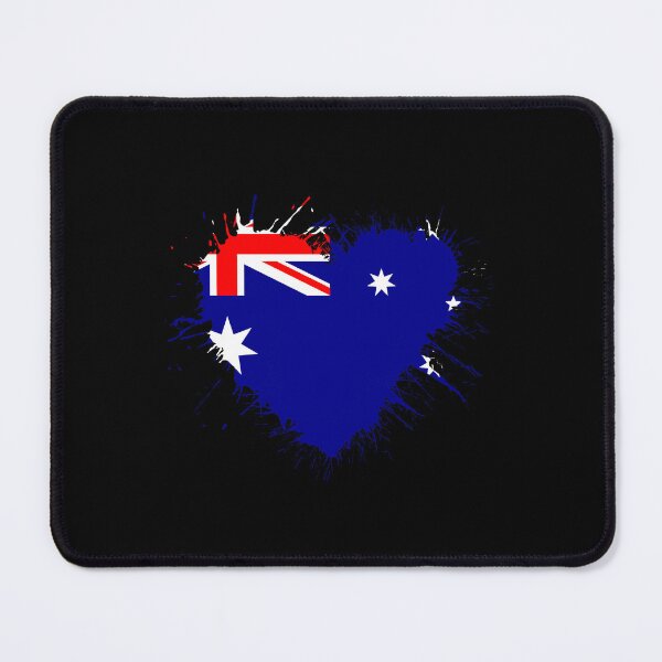 Item preview, Australia Heart Flag designed and sold by 1681830934131.