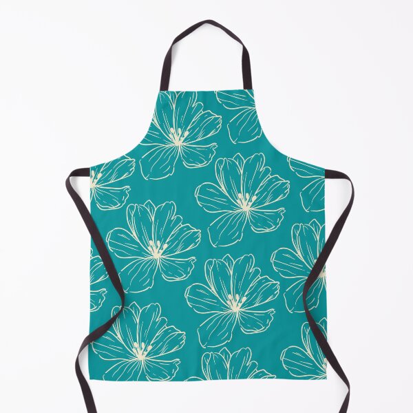 Item preview, White Flowers on Blue Background designed and sold by GasconyPassion.