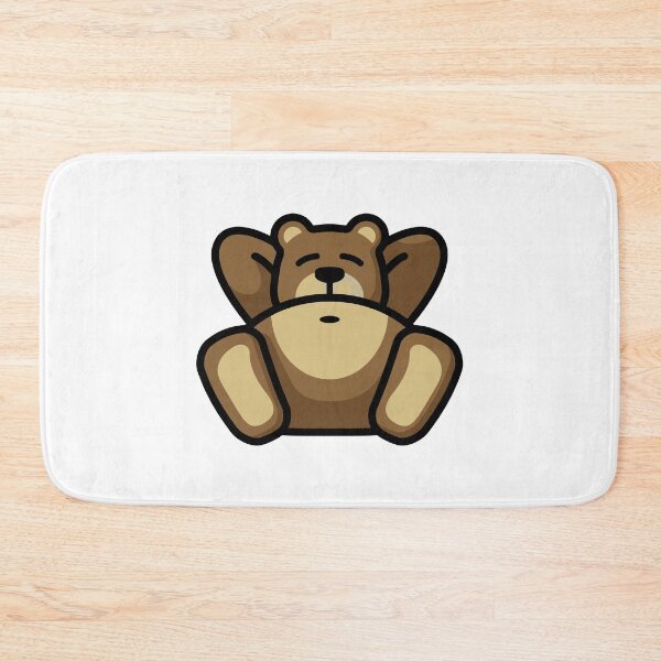 Item preview, Lazy Brown Bear | White designed and sold by Teenker.
