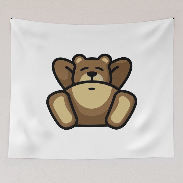 Item preview, Lazy Brown Bear | White designed and sold by Teenker.