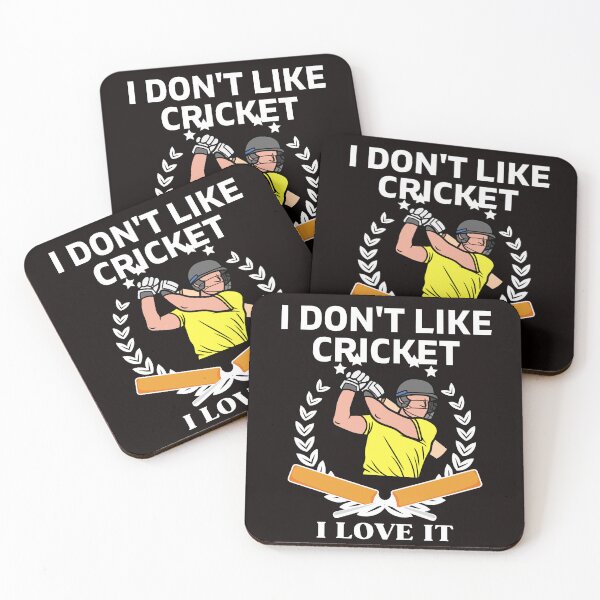Item preview, I DON'T LIKE CRICKET I LOVE IT designed and sold by dansonarts.