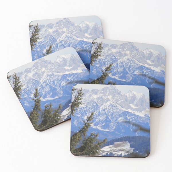 Item preview, View of the mountain on a winter sunny day designed and sold by annamiss.