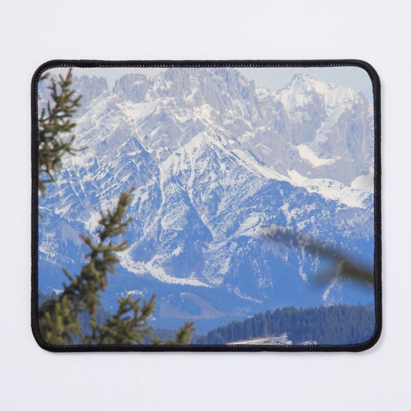Item preview, View of the mountain on a winter sunny day designed and sold by annamiss.