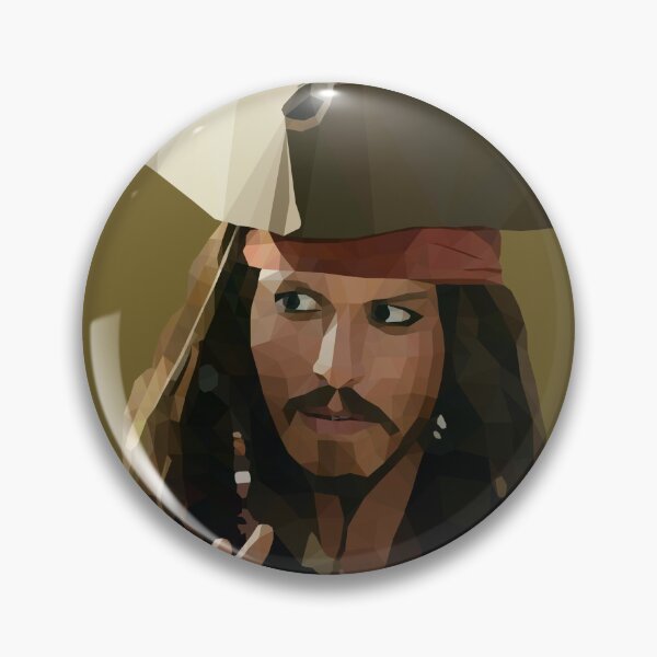 Artikelvorschau, Jack Sparrow bei Lowpoly Art entworfen und verkauft von parradhooks.