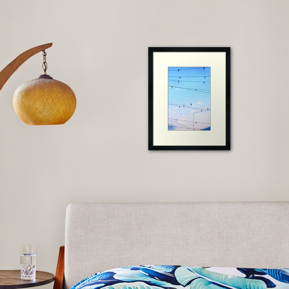 Right then a few ideas occured to me whilst daydreaming of flying home finding harmony Framed Art Print
