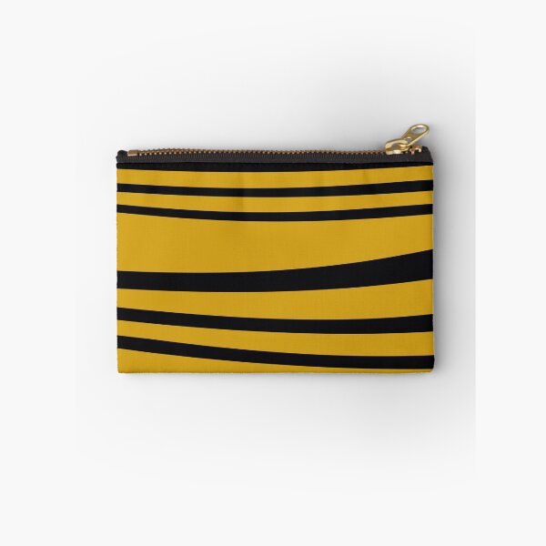Item preview, Pattern lines with waves design horizontal black yellow designed and sold by Graphic-Color.