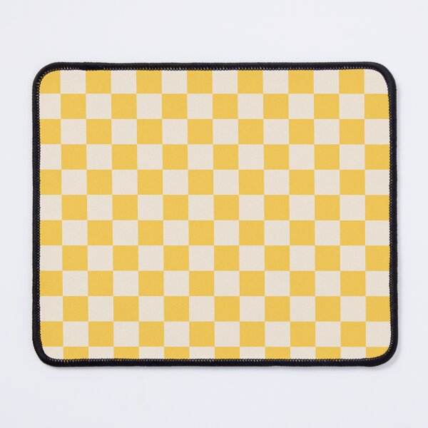 Item preview, Checkerboard Check Checkered Pattern Yellow Cream designed and sold by kierkegaard.