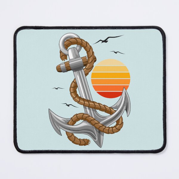 Item preview, Anchor Marine Element, Sun and Seagulls designed and sold by BluedarkArt.