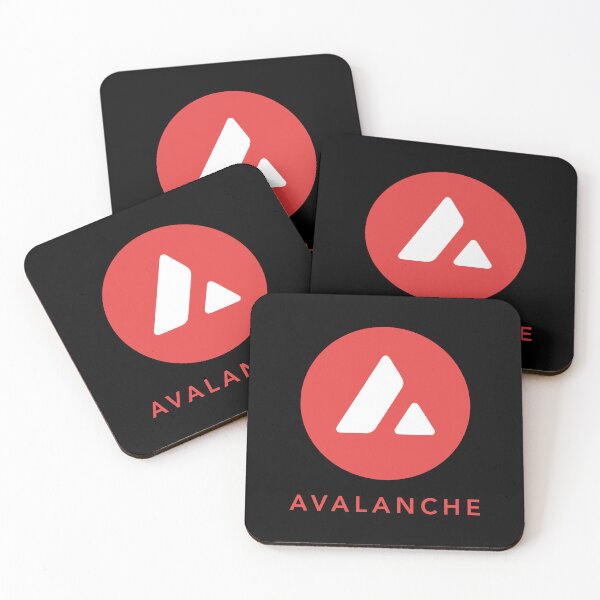 Item preview, Avalanche AVAX Crypto Altcoin - Clean Vertical Red Logo designed and sold by CryptoMoods.