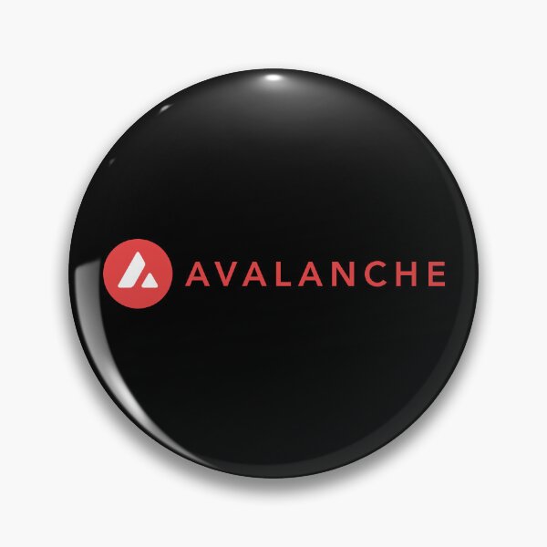Item preview, Avalanche AVAX Crypto Altcoin - Clean Horizontal Red Logo designed and sold by CryptoMoods.