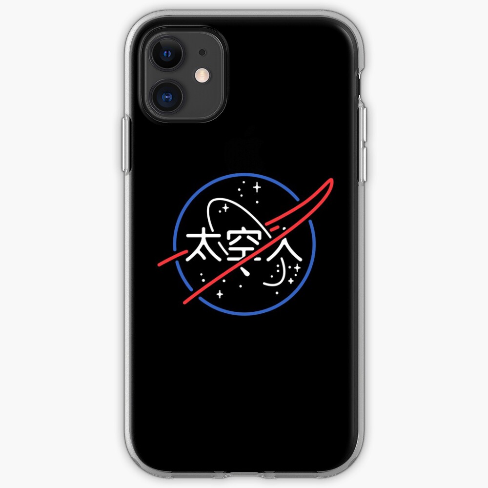 NASA Aesthetic Japanese Neon Logo iPhone Case & Cover