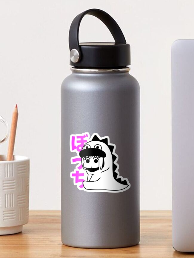 Aperçu 1 sur 3. Sticker avec l'œuvre Mignon Hitori gotou avec texte japonais créée et vendue par Semzig.