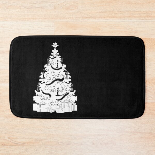 Item preview, The Nutcracker Christmas Tree Silhouette White designed and sold by Claudia McBain.