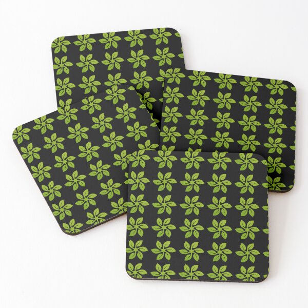 Item preview, Green Leaf Pattern Windmill | Black designed and sold by Teenker.