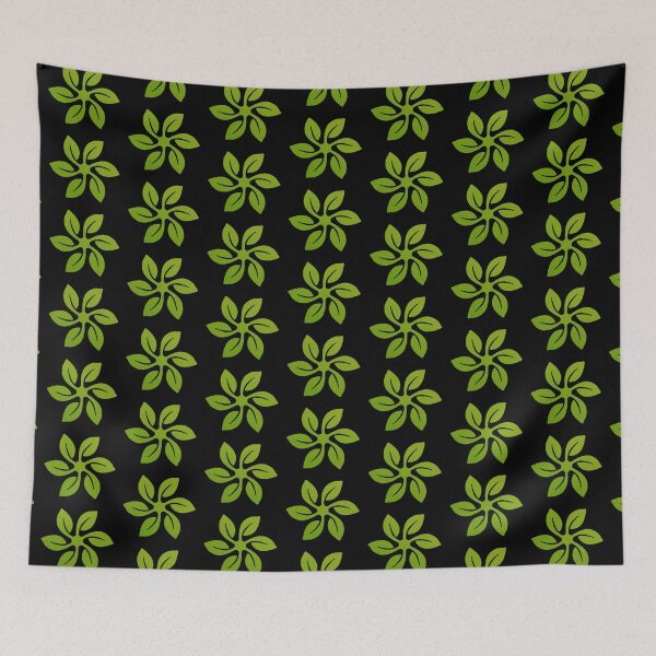 Item preview, Green Leaf Pattern Windmill | Black designed and sold by Teenker.