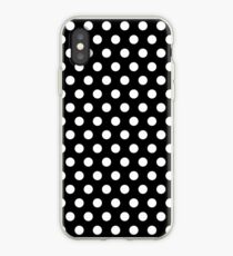 Polkadots Black and White iPhone Case