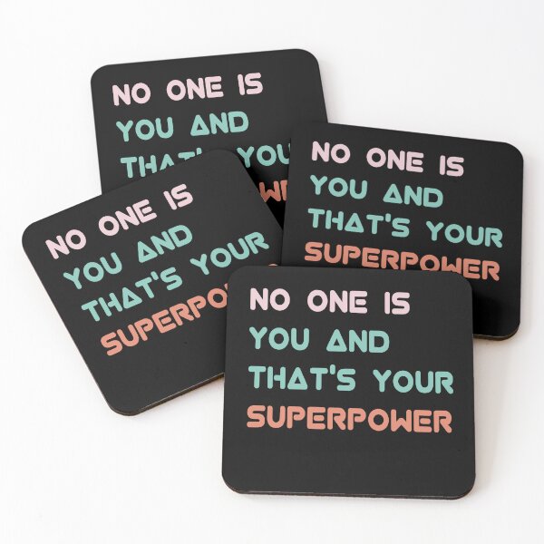 Item preview, No One Is You And That's Your Superpower designed and sold by Mariano ⭐⭐⭐⭐⭐.