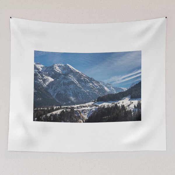 Item preview, Beautiful view of the mountains on a winter sunny day designed and sold by annamiss.