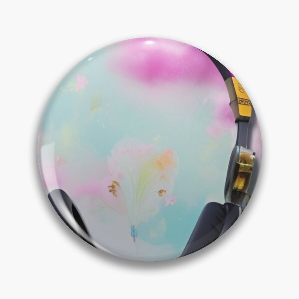 Item preview, POP DESIGN - Music Headphones with pink flowers designed and sold by GemaPopera.