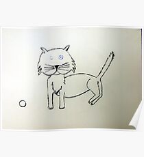 Cat - Chat de Martin Boisvert Poster