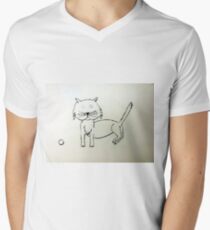 Cat - Chat de Martin Boisvert T-shirt col V homme