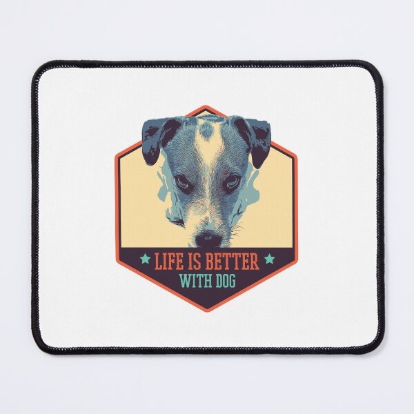 Item preview, Life is better with dog, cute jack russel terrier for dog lover designed and sold by Lemomo-zoo.