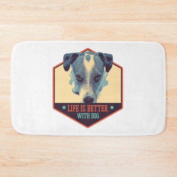 Item preview, Life is better with dog, cute jack russel terrier for dog lover designed and sold by Lemomo-zoo.