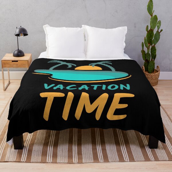 Item preview, Vacation Time | Travel Sun Pool Palms | Black designed and sold by Teenker.