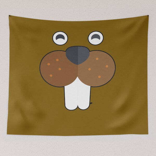 Item preview, Beaver Face Wild Animal Features designed and sold by merchhost.