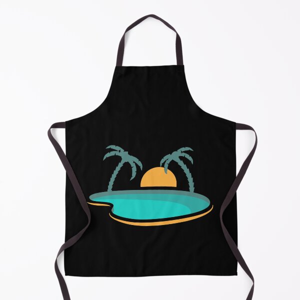 Item preview, Sun Setting Behind The Palms And Water | Black designed and sold by Teenker.